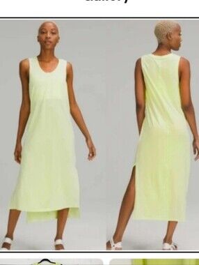 Lululemon | All Yours Yellow Tank Maxi Dress Large